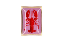 Afbeelding in Gallery-weergave laden, Glazen bordje rechthoekig met kreeft - Love Plates