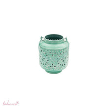 Afbeelding in Gallery-weergave laden, Windlicht - metaal - Aqua - Imbarro