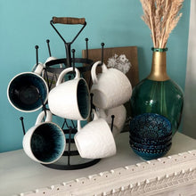 Afbeelding in Gallery-weergave laden, Mok groot - azuur/wit - set van 2