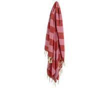 Afbeelding in Gallery-weergave laden, Plaid - Roze/Rood Streep A - Home bound