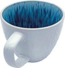Afbeelding in Gallery-weergave laden, Mok groot - azuur/wit - set van 2