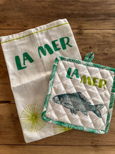 Afbeelding in Gallery-weergave laden, Pannenlappen La Mer Turqoise - Overbeck and Friends - set van 2