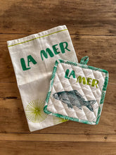 Afbeelding in Gallery-weergave laden, Pannenlappen La Mer Turqoise - Overbeck and Friends - set van 2