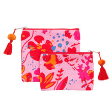 Afbeelding in Gallery-weergave laden, Etui set van 2 met rode/roze viooltjes - Overbeck and Friends