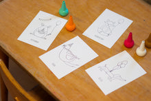 Afbeelding in Gallery-weergave laden, Kleurkaarten set - Juulz Illustrations - A6 met envelop