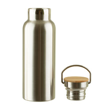 Afbeelding in Gallery-weergave laden, Waterfles RVS staal met  bamboedop