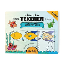 Afbeelding in Gallery-weergave laden, Tekenboek - Iedereen kan tekenen - Waterwereld