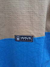 Afbeelding in Gallery-weergave laden, Surfponcho voor op reis - Blauw/Taupe L - Wave Hawaii