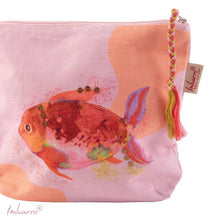 Afbeelding in Gallery-weergave laden, Toilettas roze met vis groot- Imbarro
