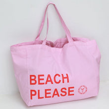 Afbeelding in Gallery-weergave laden, Strandtas katoen - Beach Please - Roze - Love Ibiza
