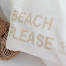 Afbeelding in Gallery-weergave laden, Strandtas katoen - Beach Please - Beige - Love Ibiza
