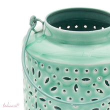 Afbeelding in Gallery-weergave laden, Windlicht - metaal - Aqua - Imbarro
