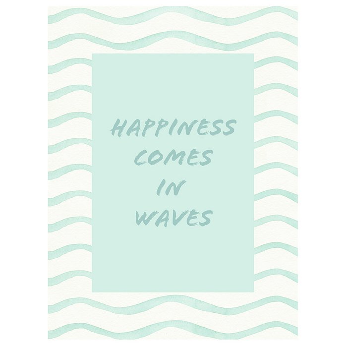 Ansichtkaart - Happiness in Waves