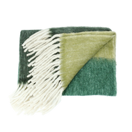 Plaid wol -  Zeegroen - Imbarro