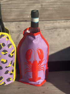 Koelsleeve voor wijnfles - krab - Gift Company