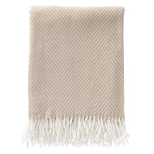 Afbeelding in Gallery-weergave laden, Plaid met zigzag -  Beige/ Stone Sand
