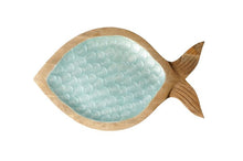 Afbeelding in Gallery-weergave laden, Serveerplank Mangohout - vis blauw - medium
