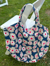 Afbeelding in Gallery-weergave laden, Canvas Shopper/Strandtas Lilly blauw - grijs - Overbeck and Friends
