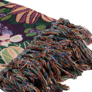 Plaid violet paarse bloemen - Imbarro