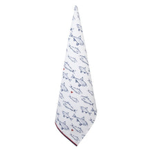 Afbeelding in Gallery-weergave laden, Theedoek met Vissen blauw/rood - Clayre &amp; Eef
