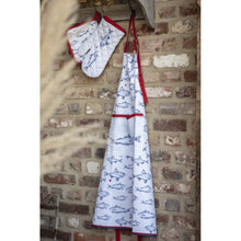 Afbeelding in Gallery-weergave laden, Theedoek met Vissen blauw/rood - Clayre &amp; Eef
