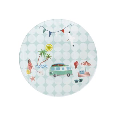 Melamine gebaksbordje Beach Life - Overbeck and Friends