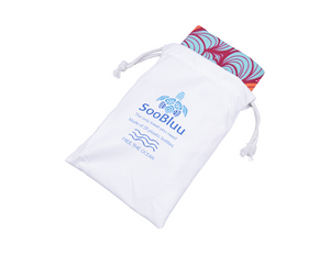 Strandhanddoek van 20 gerecylede plastic flessen - Motief: MALA  - SooBluu