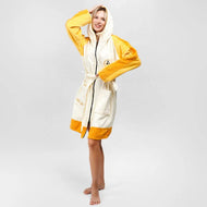 Surfponcho met rits Sannt  - dikke velours - M - Wave Hawaii