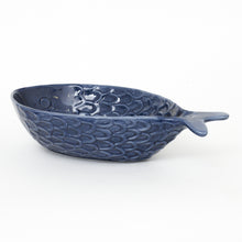 Afbeelding in Gallery-weergave laden, Fruitschaal blauwe vis met relief large - Batela
