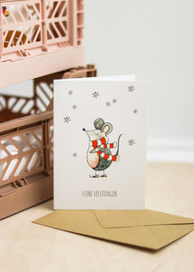 Kerstkaarten set - Juulz Illustrations - A6 met envelop