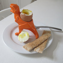 Afbeelding in Gallery-weergave laden, Eierdop Dinosaurus - T-Rex - Oranje - House of Disaster
