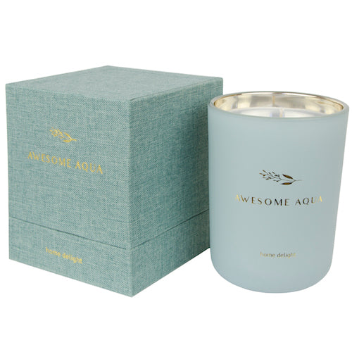 Geurkaars met giftbox - Awesome Aqua