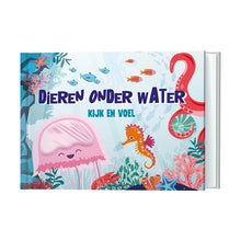 Afbeelding in Gallery-weergave laden, Kinderboek - Kijk &amp; voel boek - Dieren onder water - Lantaarn Publishers
