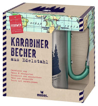 Afbeelding in Gallery-weergave laden, Mok rvs - Reizen: karabijnhaak adventure is waiting
