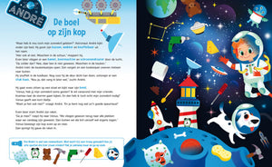Interactief kinderboek - Speuren in de ruimte (Astronaut André)