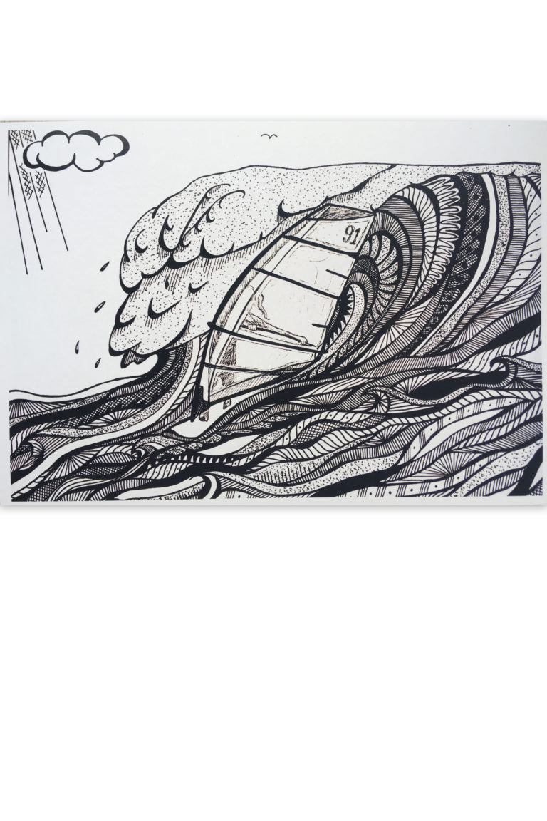 Art print Windsurfer - Waterkunst