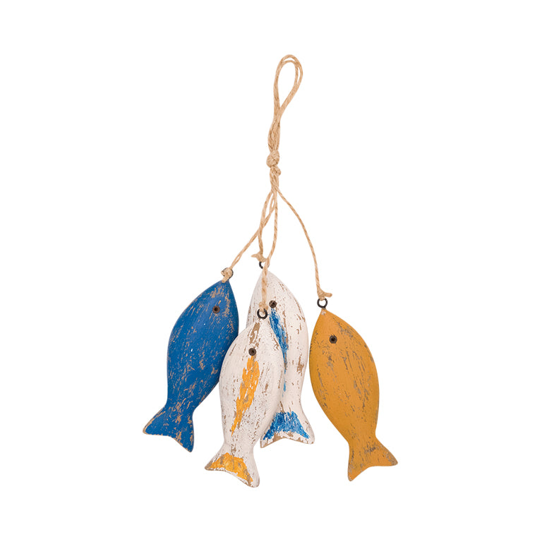Decoratie visjes blauw/geel - Batela