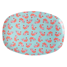 Afbeelding in Gallery-weergave laden, Schaaltje melamime ovaal met garnaal print - Rice
