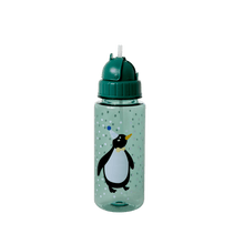Afbeelding in Gallery-weergave laden, Waterfles met rietje - Pinguïn - Rice
