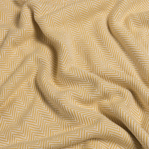 Hamamhanddoek handgeweven- geel met zigzag - Lalay