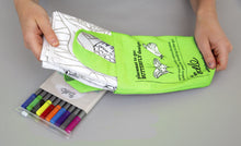 Afbeelding in Gallery-weergave laden, Placemat uitwasbaar met kleurstiften &amp; tasje - Vlinders - EATSLEEPDOODLE
