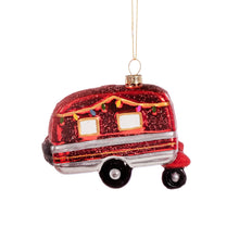 Afbeelding in Gallery-weergave laden, Kerstbal Caravan met lichtjes
