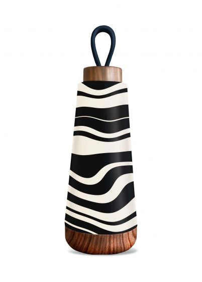 Thermosfles 350 ml - BioLoco RVS - Zebra